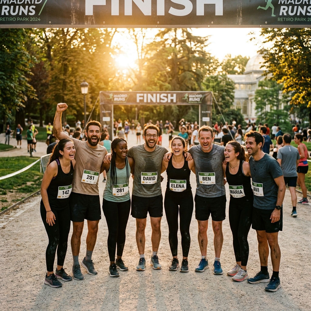 Equipo ReLoad al terminar una carrera